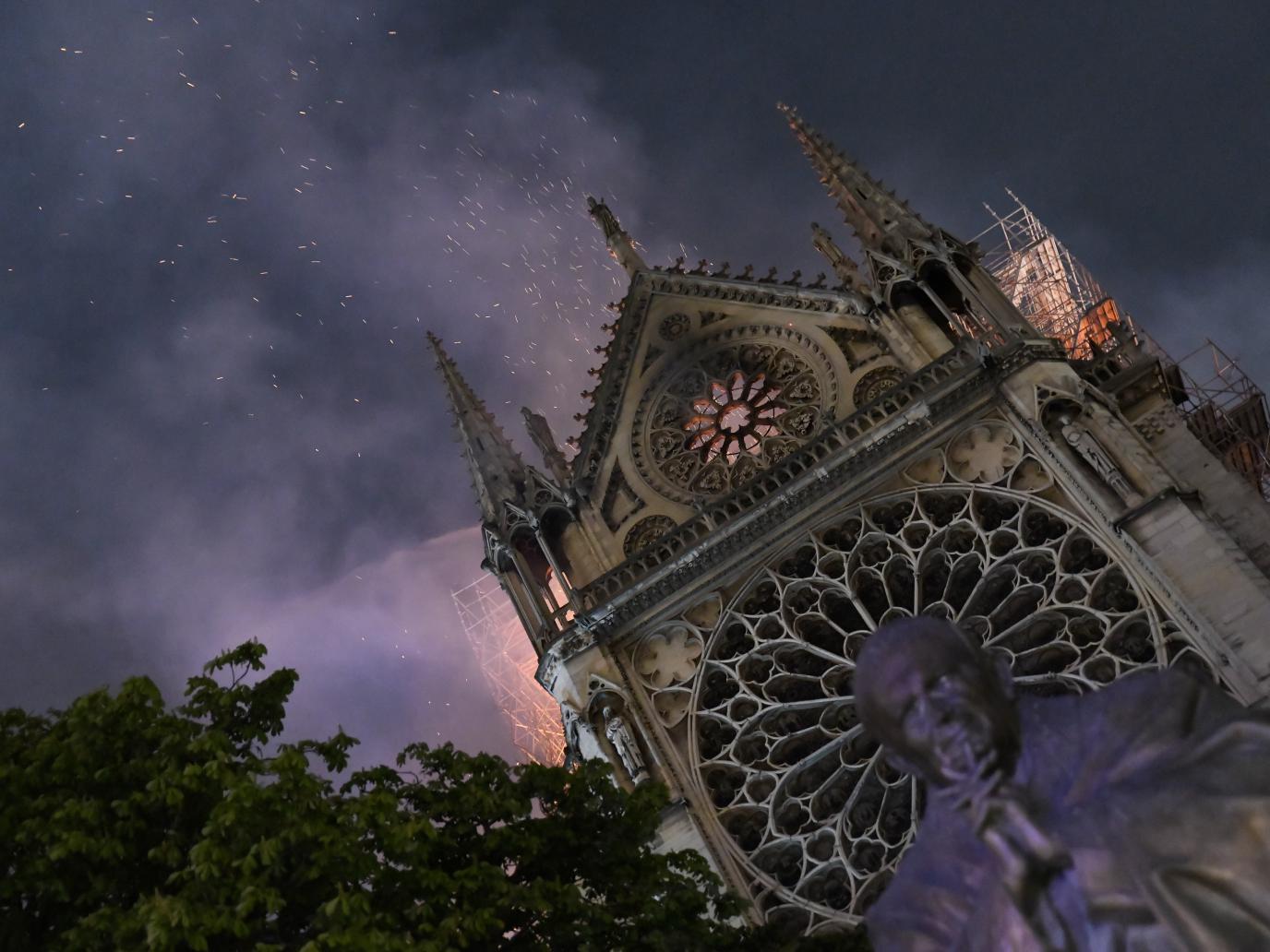 Notre-Dame in Flammen