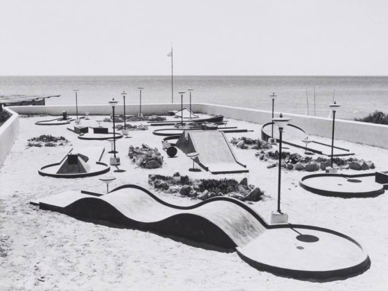 Fotografie von Herbert Albert, Minigolfplatz aus den 70er Jahren