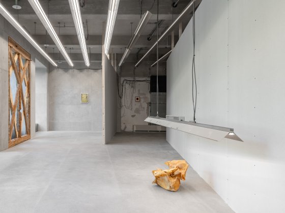 Installation view, eva hesse, lukas heerich, rindon johnson, 2026, courtesy of max goelitz and Hauser & Wirth, copyright of the artist, photo: Dirk Tacke