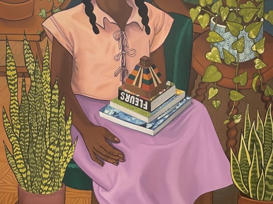 Rocio Navarro, Una mañana, Oil on Canvas, 130 x 180 cm, 2024, Courtesy Galerie Voss, Düsseldorf