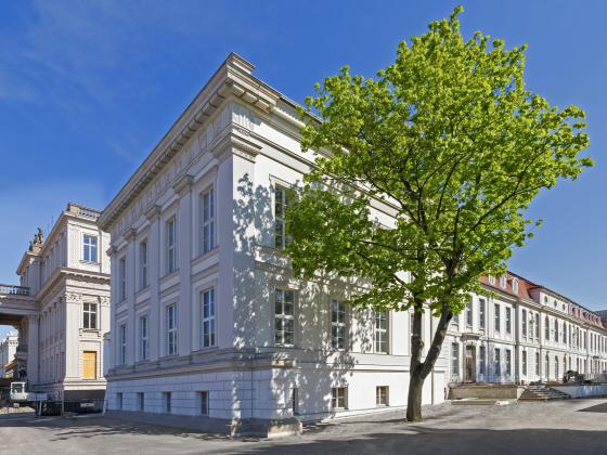 View of the PalaisPopulaire from Unter den Linden Boulevard 
