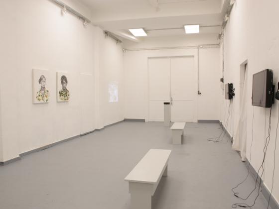 Installation View Helen Cammock & Rajkamal Kahlon 'Prekäre Kunst: Künstlich Grenzen', 2017