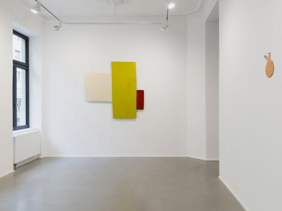 Imi Knoebel: 5 Freigaben für Galerie Letehrt, 2021, Installation view, Galerie Christian Lethert, Cologne