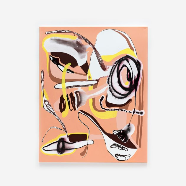 Jana Schröder, JOANIVERSE XBLD M7, 2025, acrylic on canvas, 200 x 160 cm, photo: Alexander Romey
