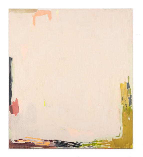 STEFAN MÜLLER, Learning By Undoing, 2026, watercolor, acrylic on canvas, 180 x 160 cm, photo: Sascha Herrmann