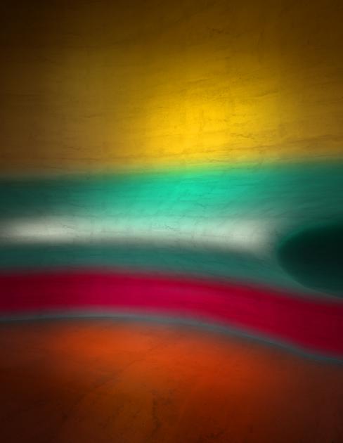 Giovanni Castell/Arezzo, 2018, oil on gold leafs, 130 x 100 cm.