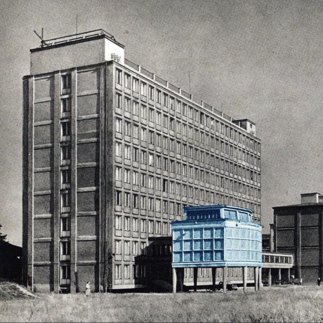 New art space in the former rooms of the Polish radio factory UNITRAS Marcin Kasprzak from the 1950s.