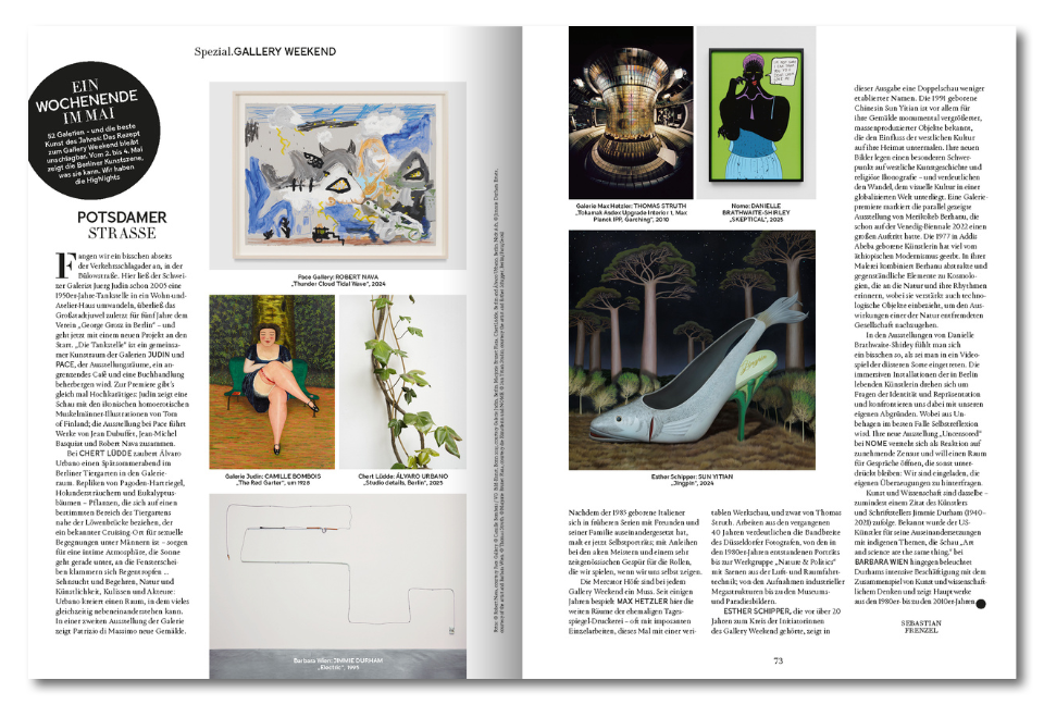 Spread Gallery Weekend Monopol 05/2025