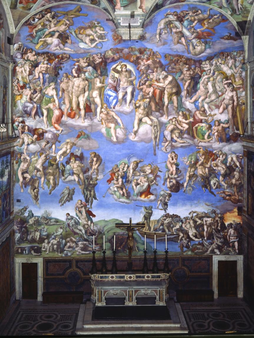 Michelangelo "Jüngstes Gericht", um 1512, Sixtinische Kapelle in Rom