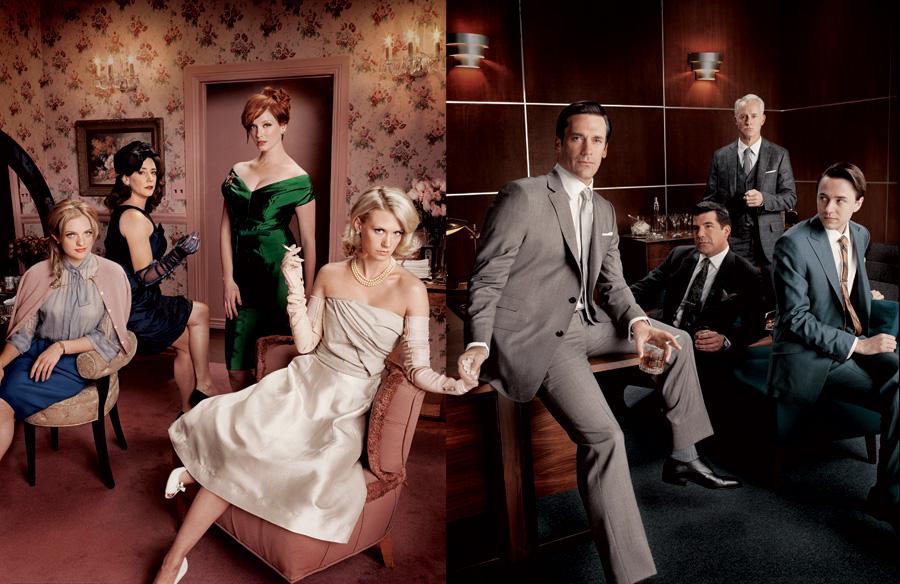 Figurenensemble der vierten Staffel von "Mad Men" 