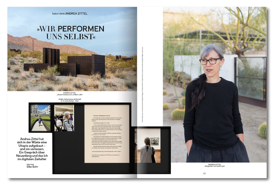 Monopol Spread Andrea Zittel Monopol 11/2025