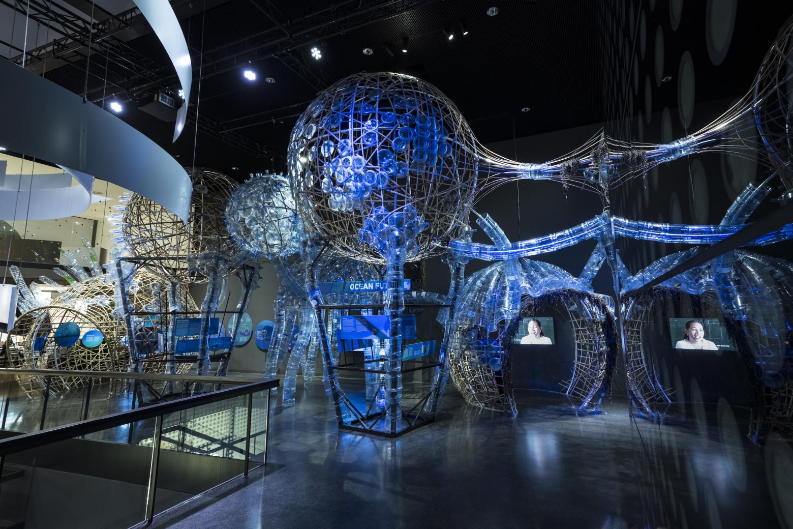 Ausstellungsansicht "Ocean Futures", Futurium, Berlin 2025