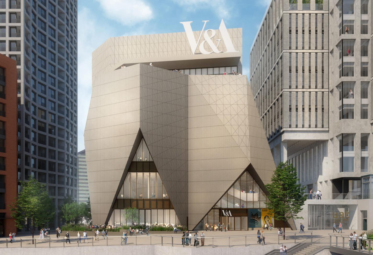 Rendering des neues V&A East in London