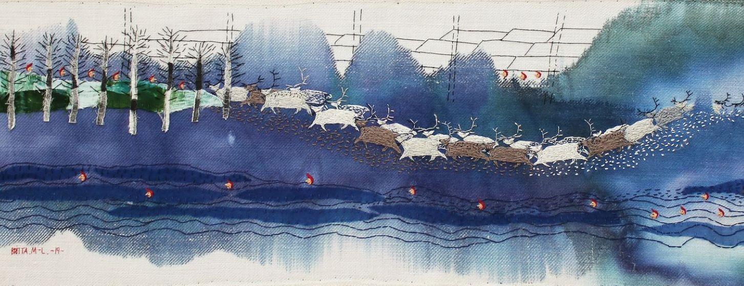 Britta Marakatt-Labba "The Environment Cannot Wait", 2019