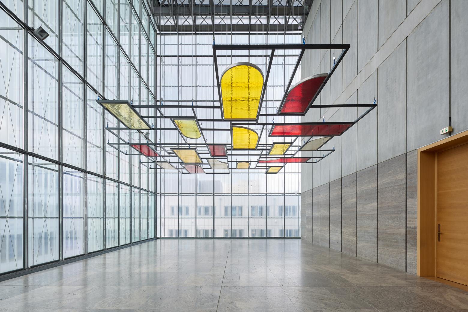 Rosa Barba "Under The Canopy", Installationsansicht MdbK, Leipzig, 2025