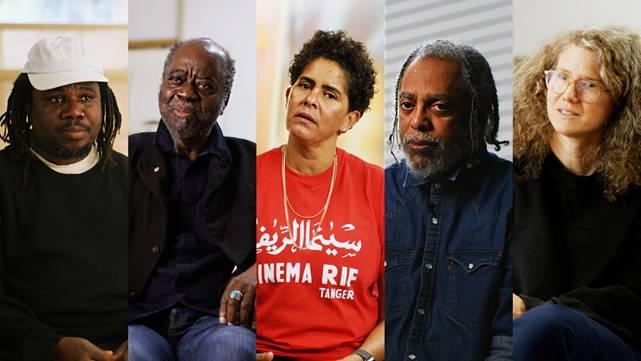Alvaro Barrington, Ouattara Watts, Julie Mehretu, Arthur Jafa und Dana Schutz (von links) sprechen über Basquiat