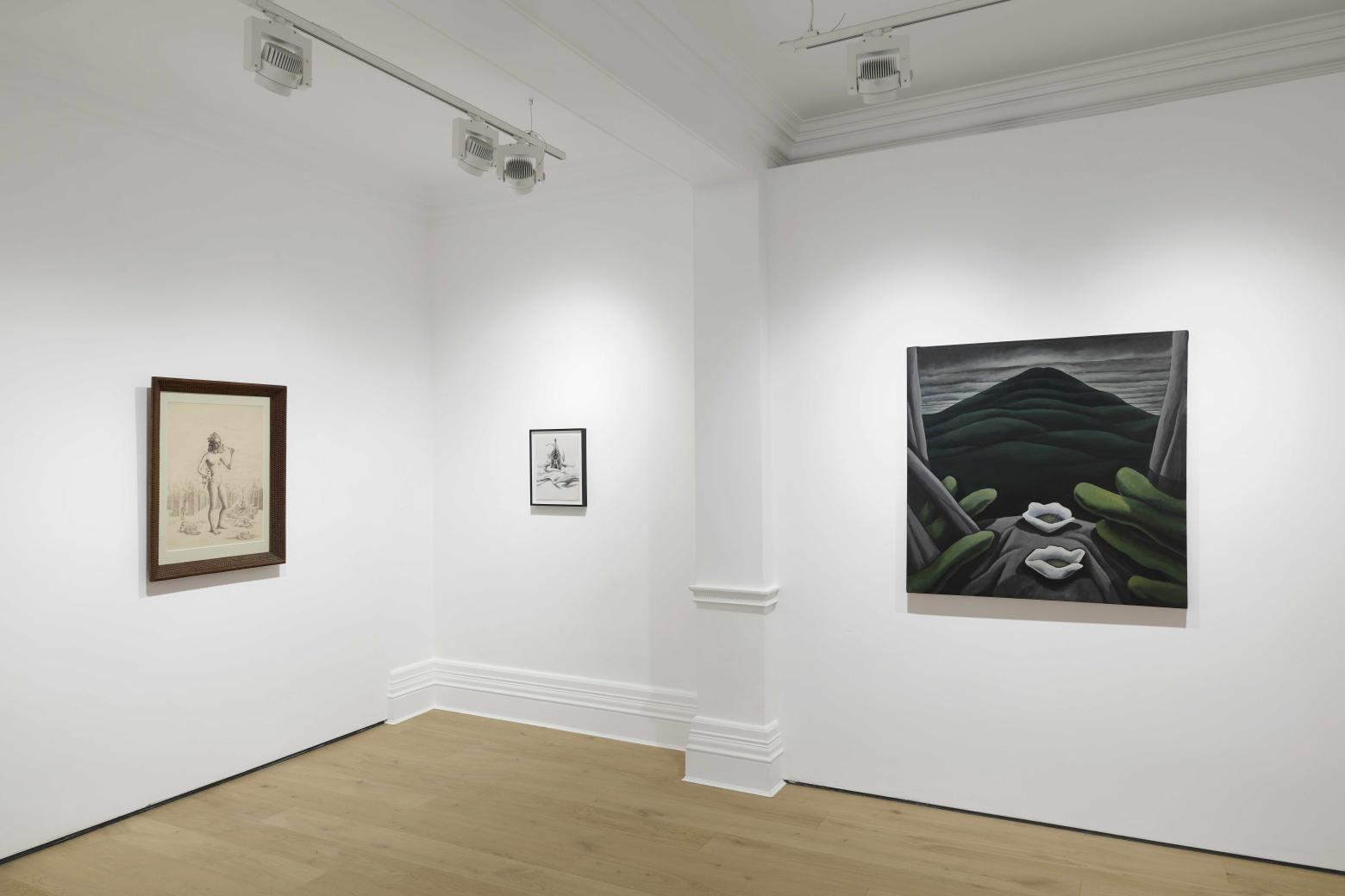 "Unveiled Desires II. Fetish & The Erotic in Surrealism, 1880 – Today", 2026, Installationsansicht, Robert Saulton Galerie, London