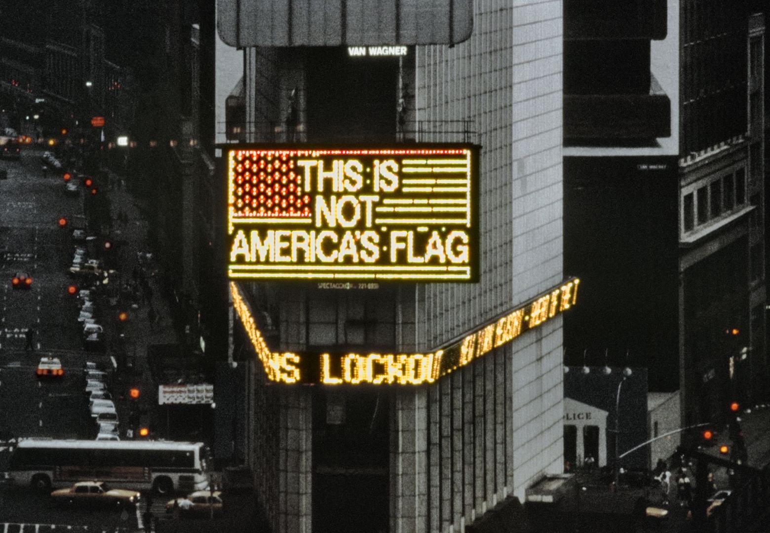 Alfredo Jaar "A Logo for America", 1987