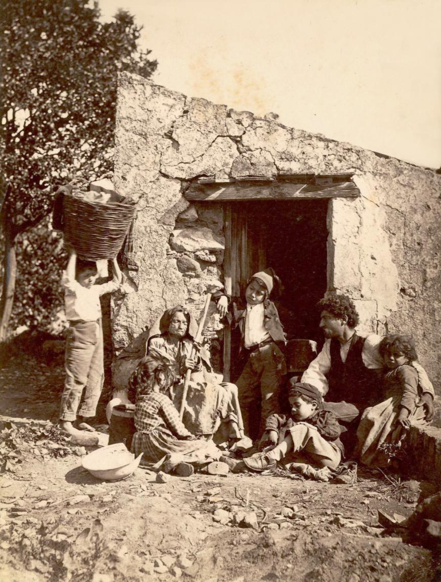 Wilhelm von Gloeden "Bauernfamilie", um 1885