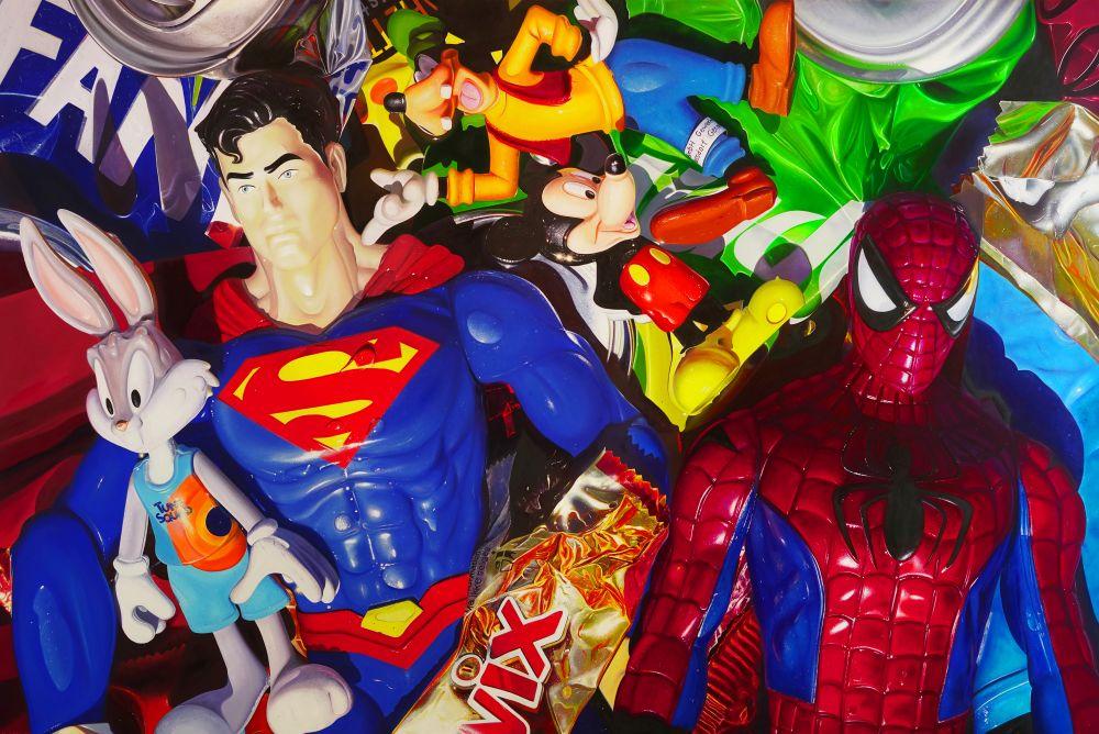 Raphaella Spence "Superman vs. Spiderman", 2025 