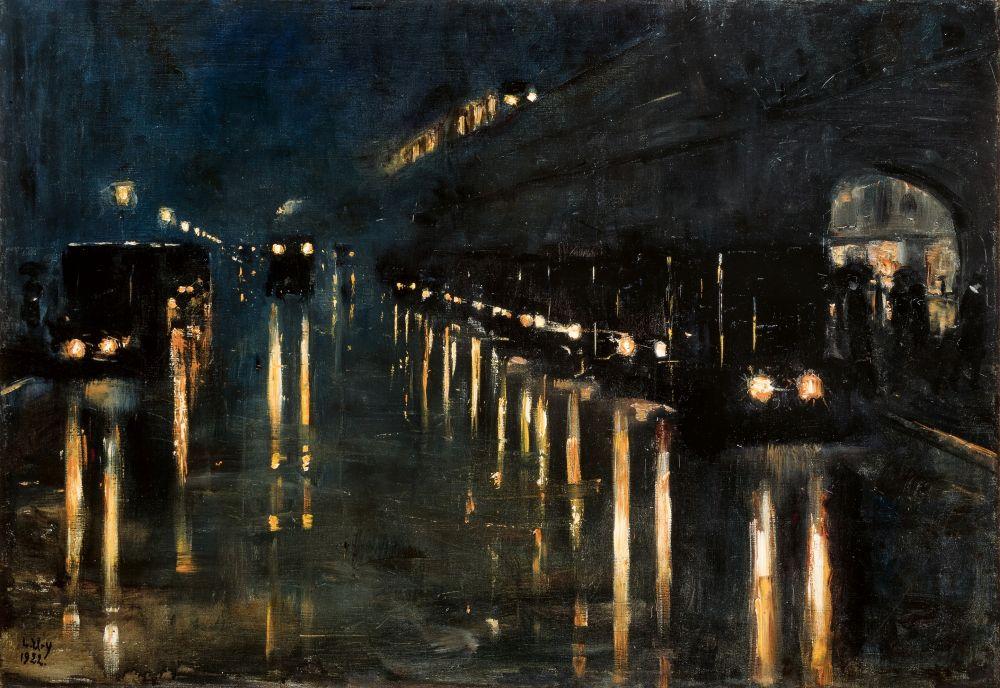 Lesser Ury "Hochbahnhof Bülowstraße", 1922