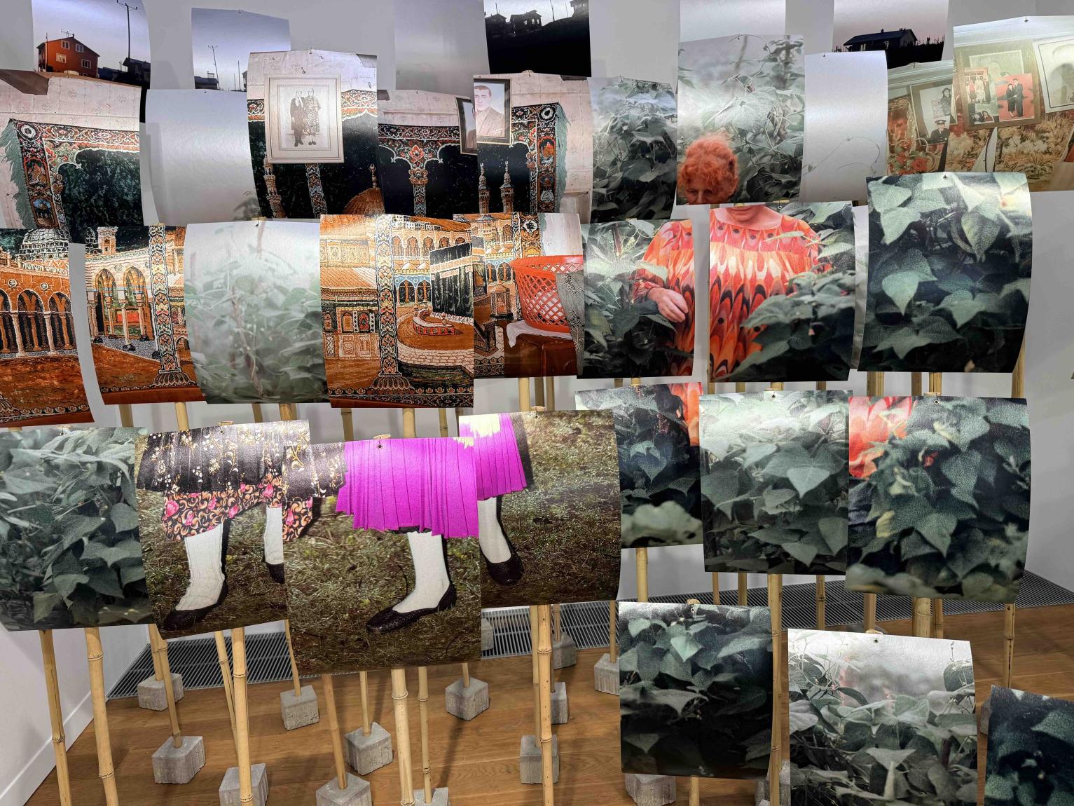 Cansu Yıldıran "Always Returning Home. Wild Ducks Flying Against The Current", Installationsansicht, Galerie Anna Laudel, Düsseldorf