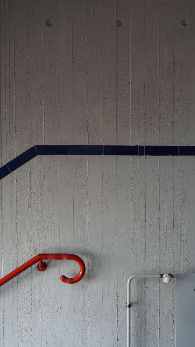 Rot und Blau sind die Farben des TU-Mathematikinstituts