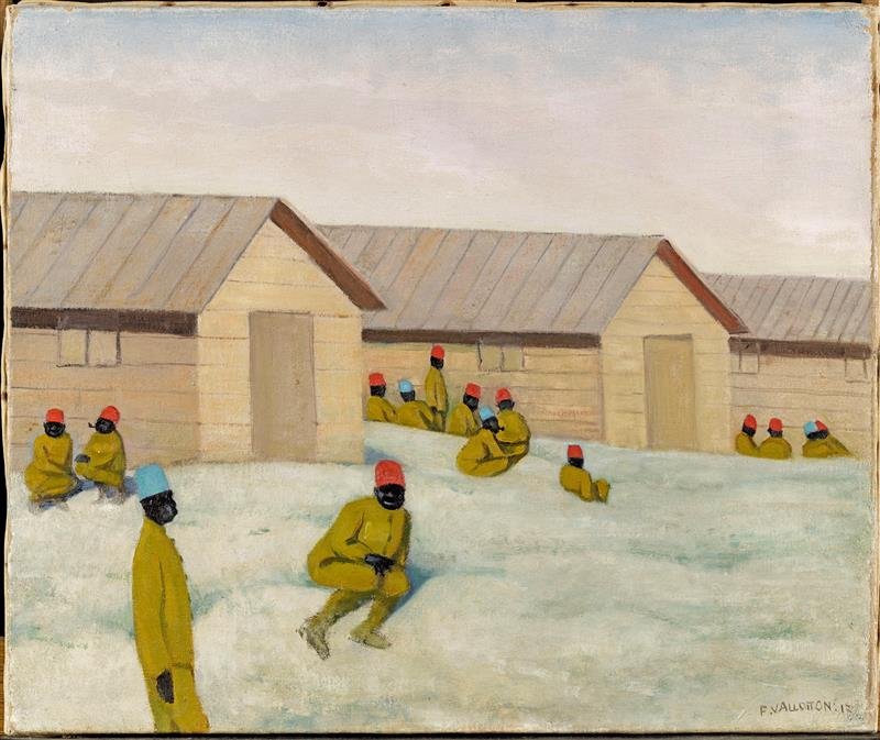 Félix Vallotton "Soldats Sénégealais au Camp De Mailly", 1917
