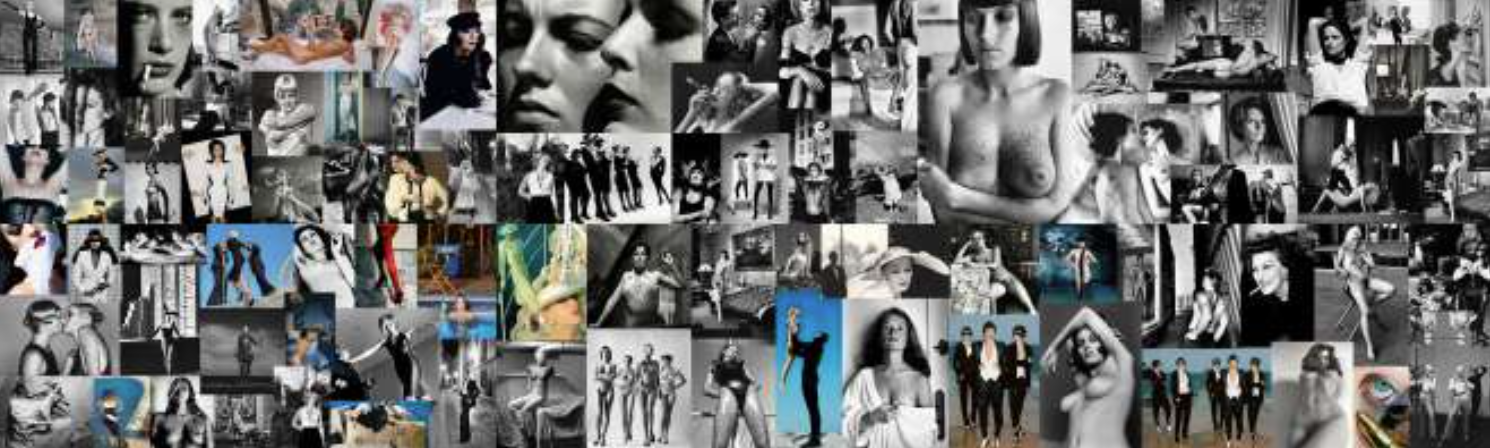 Collage aus Bildern von Helmut Newton aus dem Film "Intermezzo. Revisiting Helmut Newton", 2026