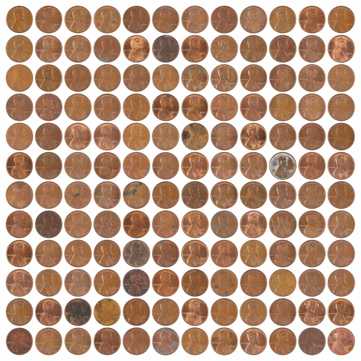 Rutherford Chang "CENTS #1–#10,000", 2017–2024