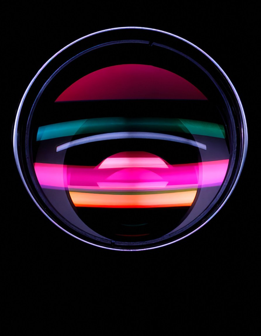 Hans Hansen, Detail aus o. T. (Objektiv), für Nikon, 1985
