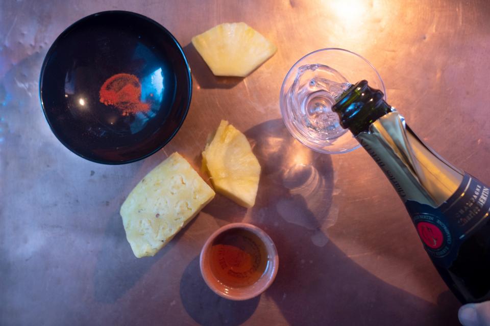 Die Zutaten, arrangiert von der Künstlerin selbst