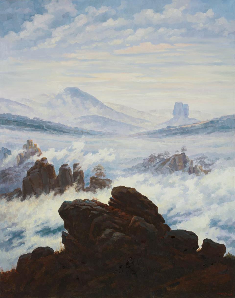 Yue Minjun "The Wanderer", 2006