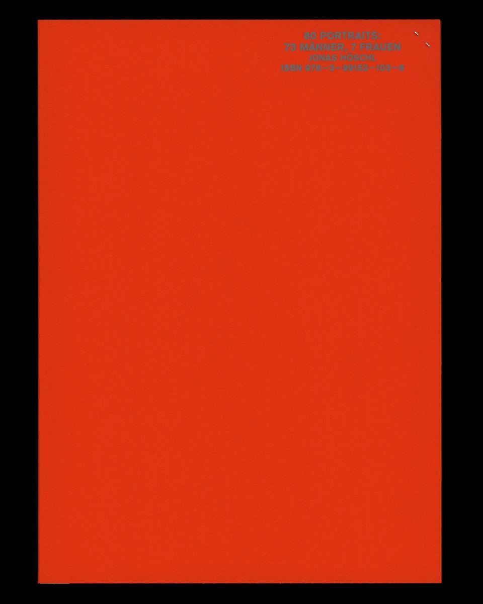 Cover Jonas Höschl "80 Porträts"