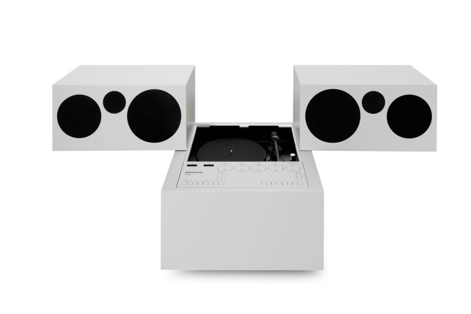 Die Stereoanlage "totem rr231" vom italienischen Architekten und Designer Mario Bellini