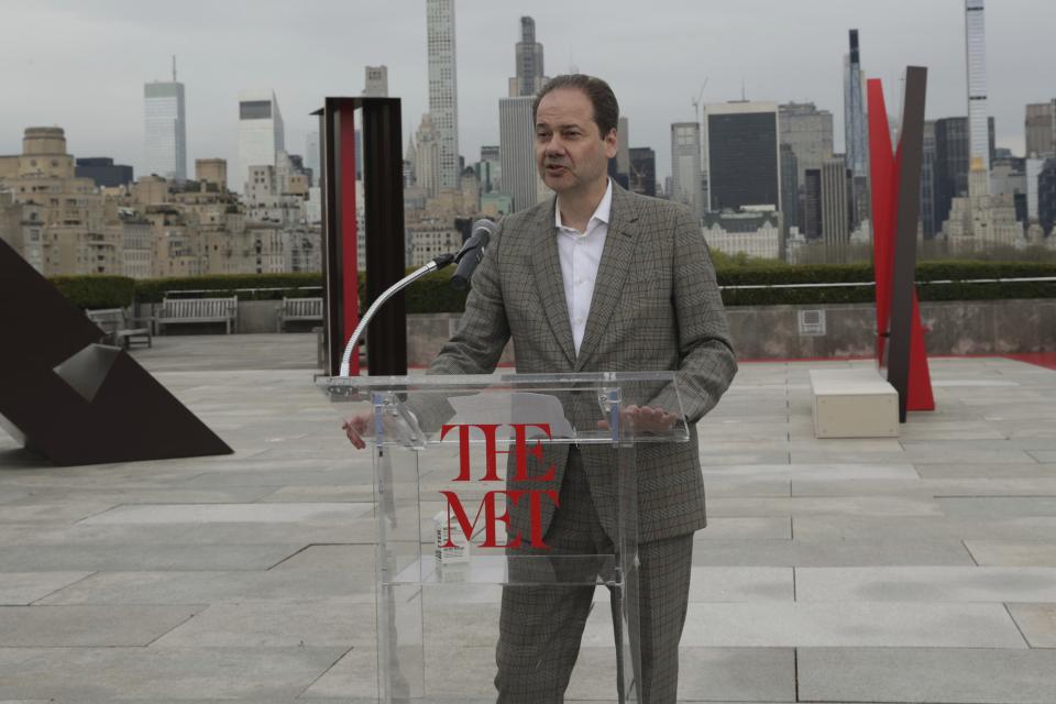 Met-Direktor Max Hollein auf dem Dach des Metropolitan Museum in New York, 2025