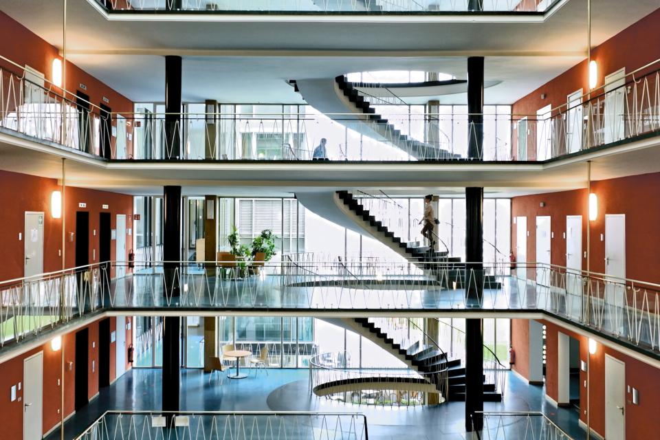 Sep Ruf, Maxburg, Treppenhaus