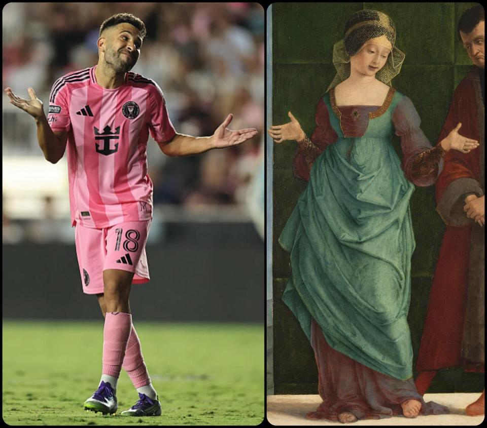 Auf seinem Instagram-Account @ArtButMakeItSports bring LJ Rader Sport und Kunstgeschichte zusammen