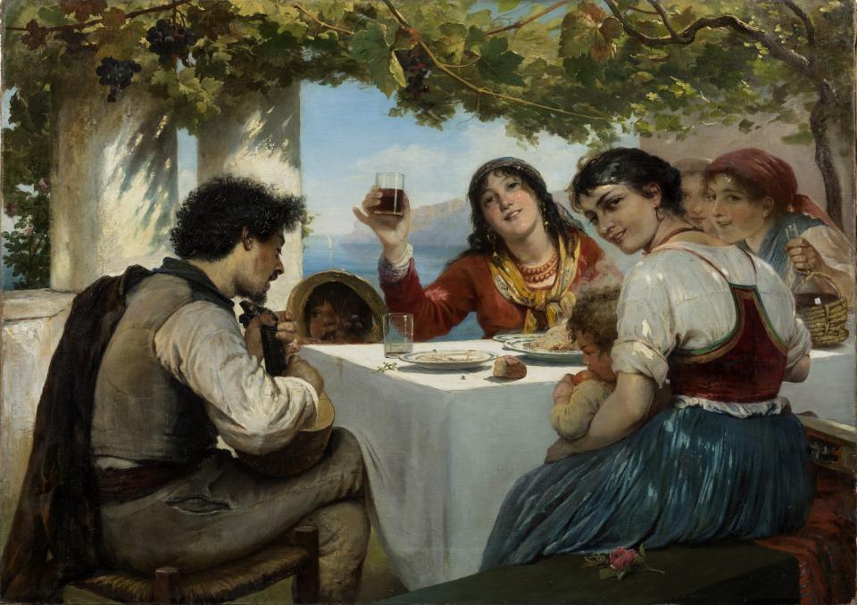 Elisabeth Jerichau-Baumann "Italienische Osteria", undatiert, Nationalmuseum Stockholm