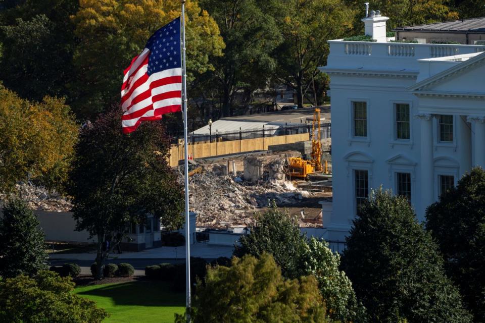 Für einen neuen Ballsaal ließ Donald Trump im Oktober den Ostflügel des Weißen Hauses abreißen