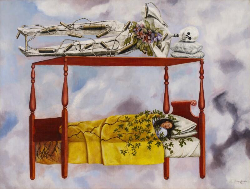 Frida Kahlo "El sueño (La cama)", 1940