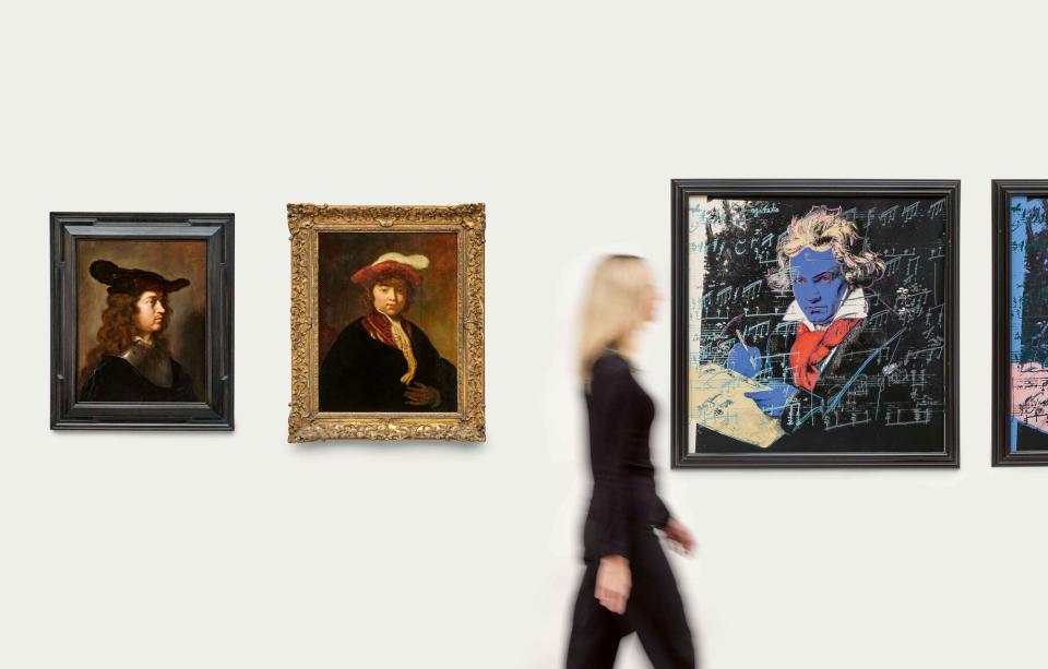 Werke aus der "50 Lots – My Choice" Auktion 2025, Installationsansicht aus dem Kunsthaus Lempertz, Köln, 2025