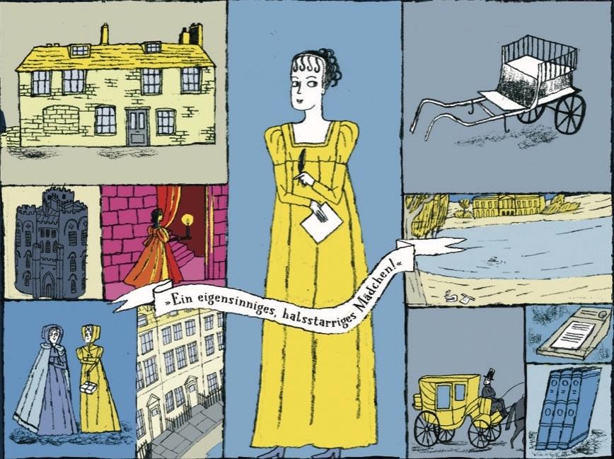 Janine Barchas: "Jane Austen: Ihr Leben als Graphic Novel", illustriert von Isabel Greenberg, Penguin, 2025