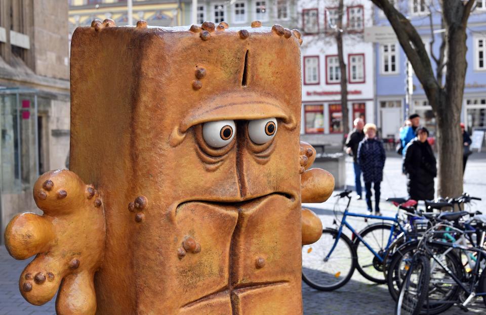 Figur "Bernd das Brot" von Thomas Lindner in Erfurt