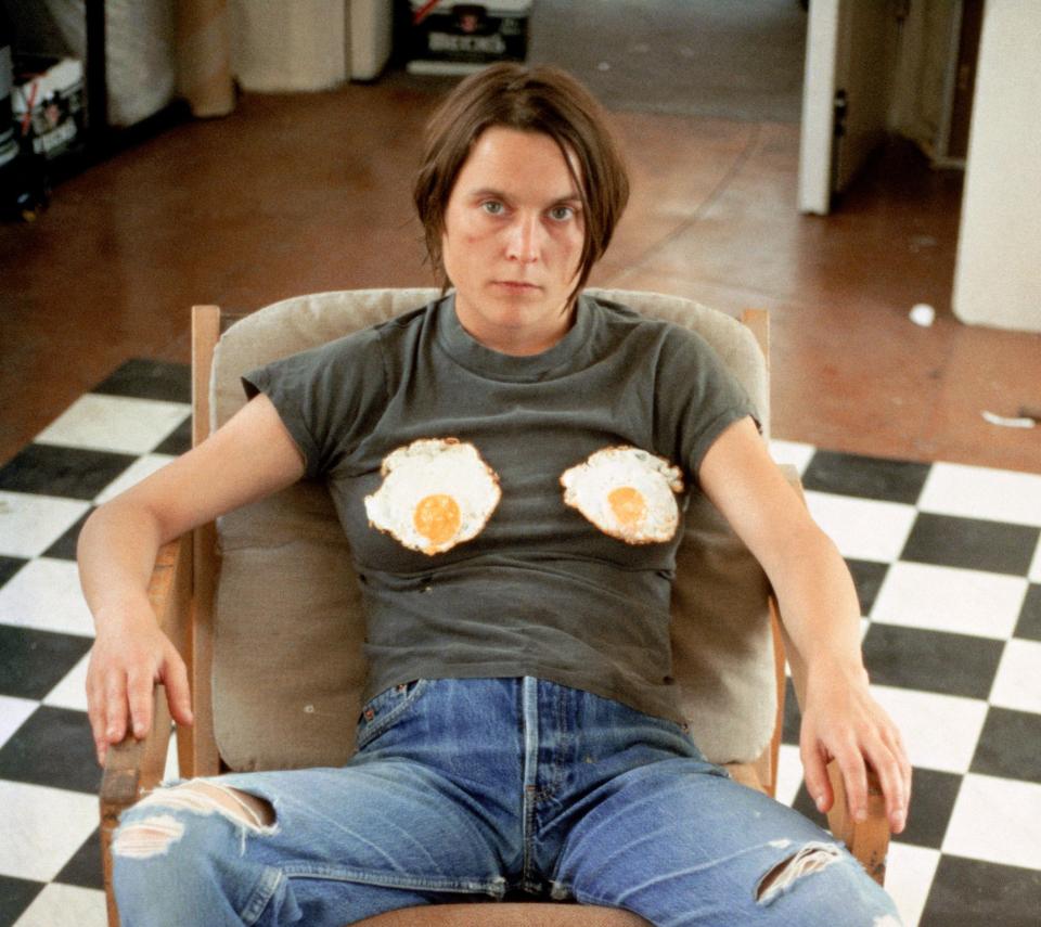Sarah Lucas "Self-Portrait with Fried Eggs", 1996