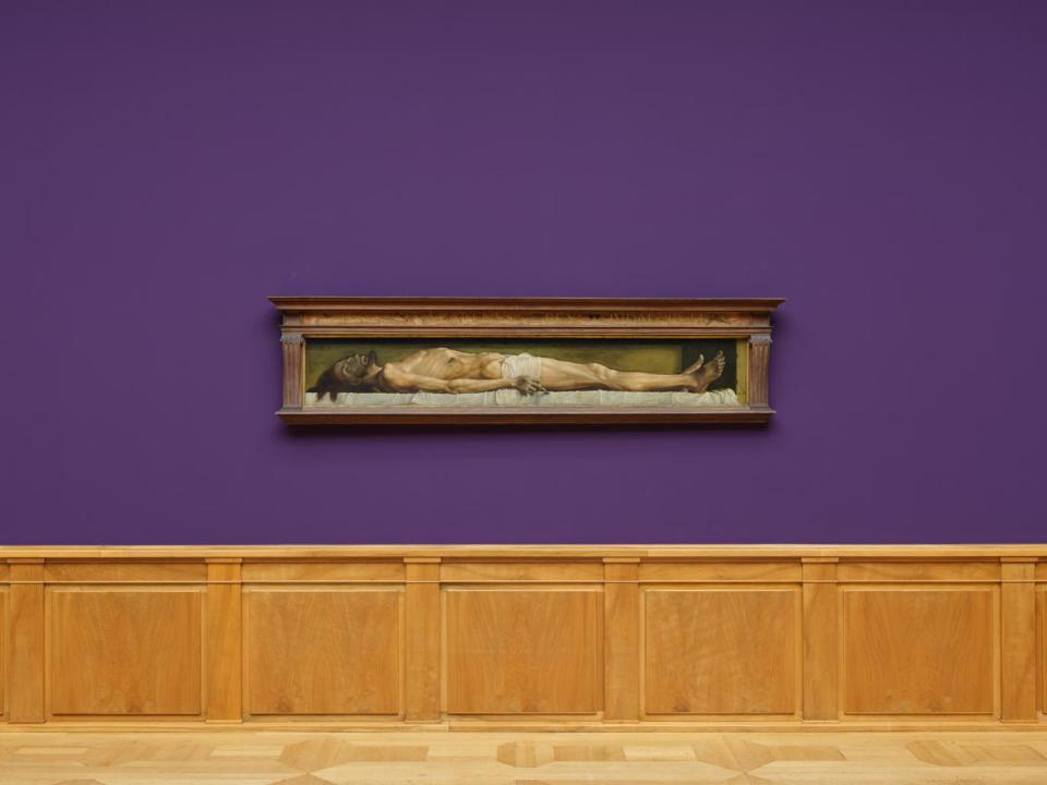 Hans Holbein der Jüngere "Der Leichnam Christi im Grabe", 1520-22, Kunstmuseum Basel