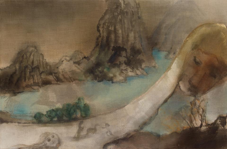 Leiko Ikemura "Tokaido (Triptychon Teil 2)", 2015