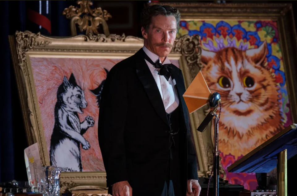 Benedict Cumberbatch in "Die wundersame Welt des Louis Wain", Filmstill, 2021