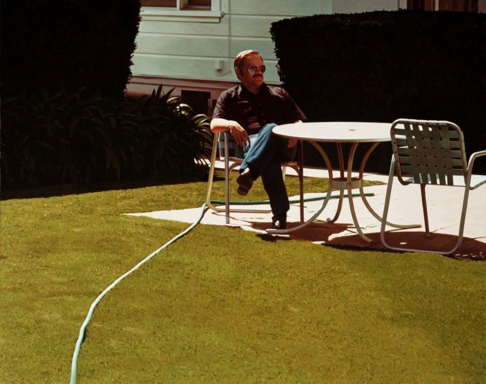 Robert Bechtle "Santa Barbara Patio", 1983, zu sehen im Museum Frieder Burda