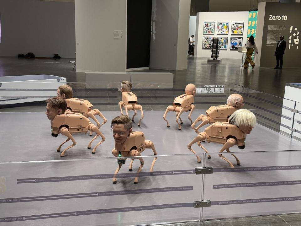 Beeple "Regular Animals", Ausstellungsansicht Art Basel / Miami Beach, 2025